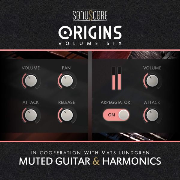 BOOM Library Sonuscore Origins Vol.6: Muted Guitar & Harmonics - Arpeggio-Instrument mit zwei E-Gitarren - Download