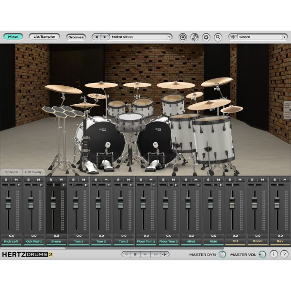 Hertz Metal Unlimited Raw Pack - unbearbeitete Metal-Drum-Bibliothek für Hertz Drums - Download