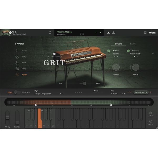 UJAM GRIT - virtueller Pianist mit Wurlitzer-E-Piano - Download