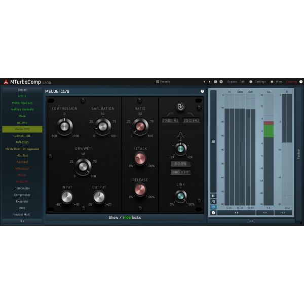 Melda MTurboComp - Kompressor mit Emulationen klassischer Hardware - Download