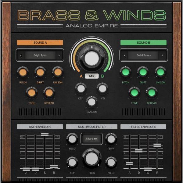 Melda Analog Empire: Brass & Winds - Synthesizer-Bläsersounds mit zwei Ebenen - Download