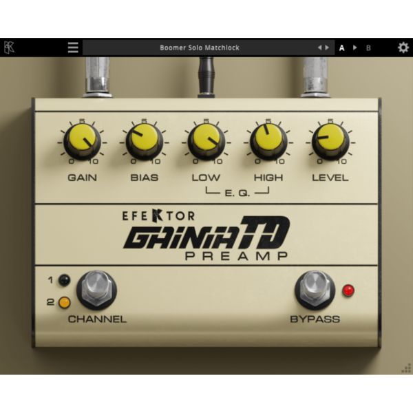 Kuassa Efektor Gainia TD - Zweikanal-Röhren-Preamp mit Bias-Regelung - Download