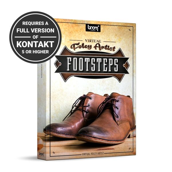 Boom Virtual Foley Artist Footsteps - Schrittgeräusche als spielbares Kontakt-Instrument - Download