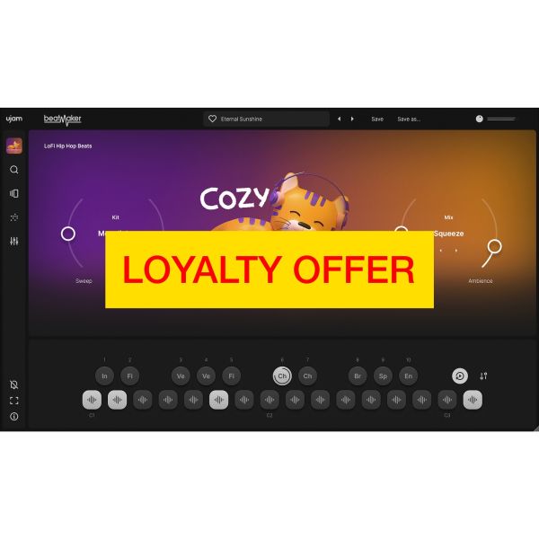 UJAM COZY Loyalty Offer - virtuelle Drum-Machine für Lo-Fi-Hip-Hop - Download